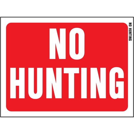 HY-KO No Hunting Sign 8.5" x 12", 10PK A20608